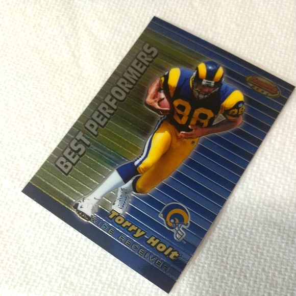 Torry Holt 1999 Bowman's Best Performers Raw NFL Football Trading Card #99 - Picture 2 of 6